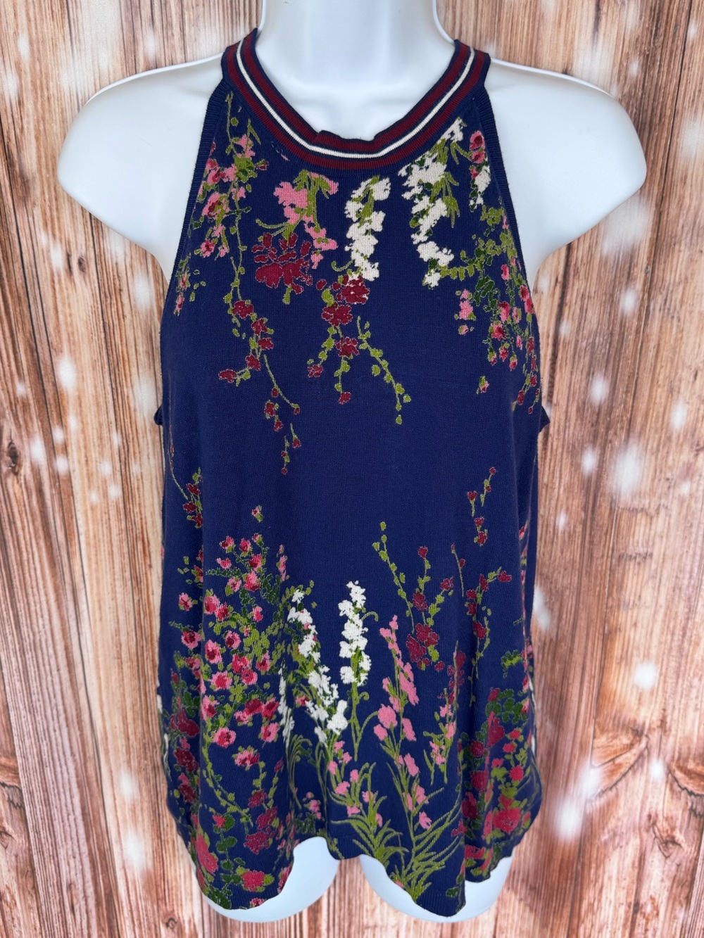 Daniel Rainn Rora Knit Floral Halter Sweater - Picture 4 of 9